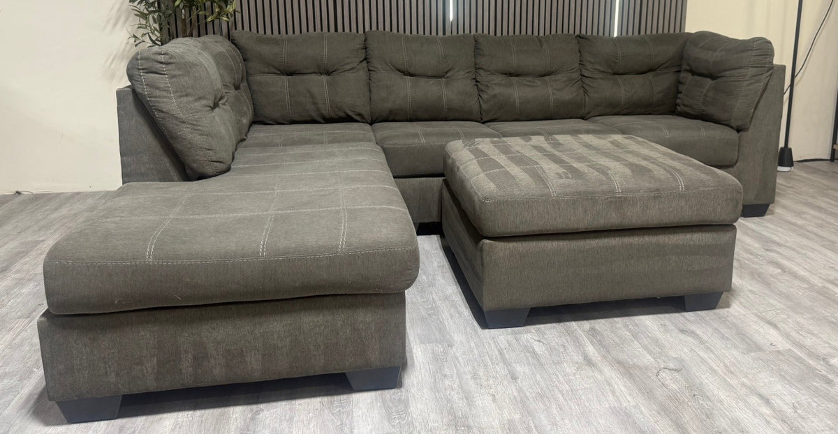 60% OFF Meier Sectional sofa with Ottoman  –  Certified Clean + Free OC Delivery