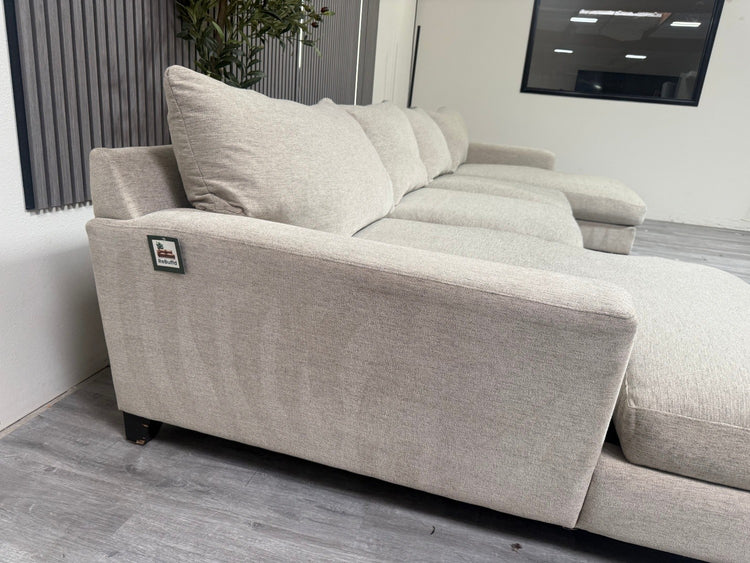 Down Filled Double Chaise Sectional Sofa