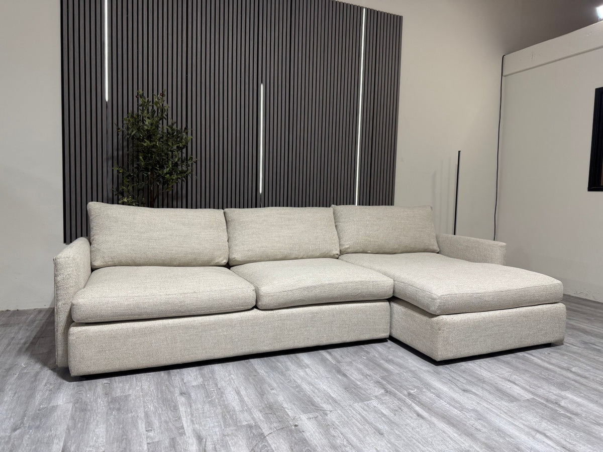 Crate and Barrel Lounge 2 Piece Sectional Sofa