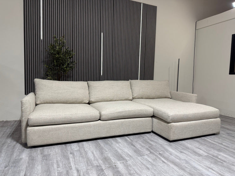 Crate and Barrel Lounge 2 Piece Sectional Sofa