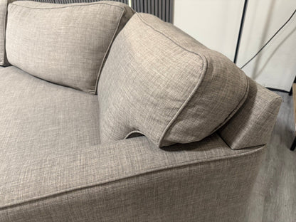 80% OFF Living Spaces Everett Sectional sofa with Cuddler –  Certified Clean + Free OC Delivery