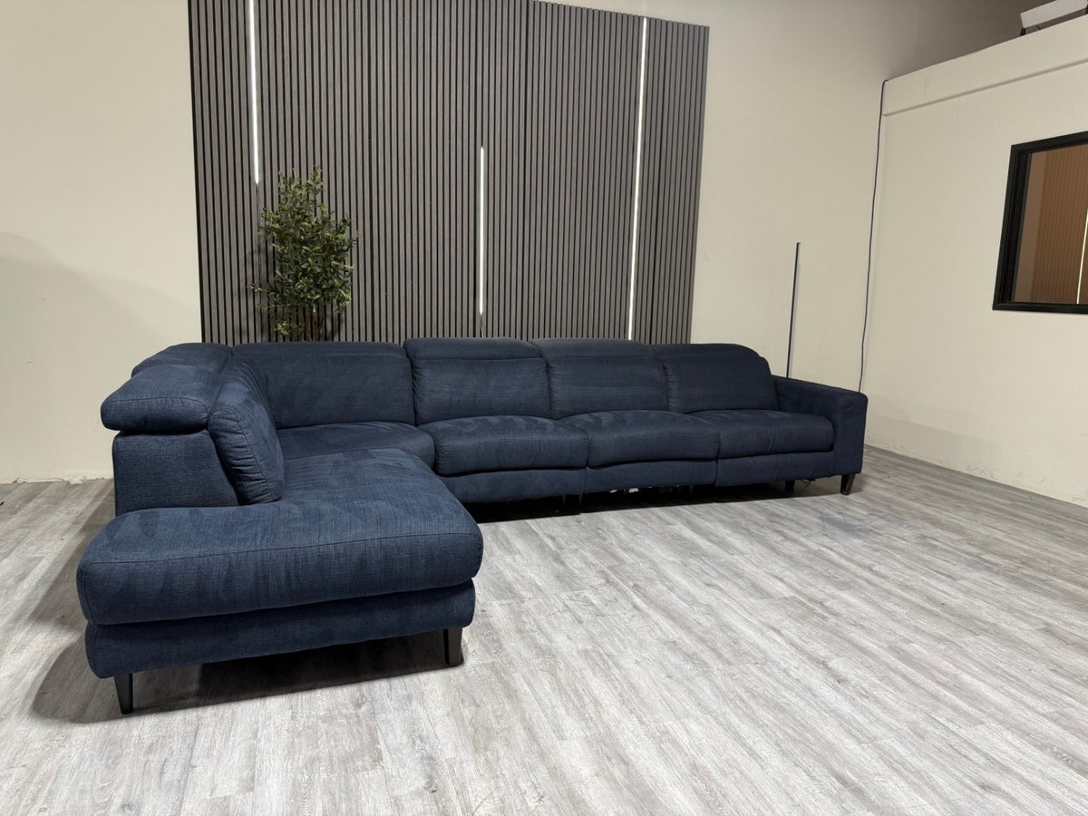 Millie Reclining 5 Piece Sectional - Adjustable Headrests