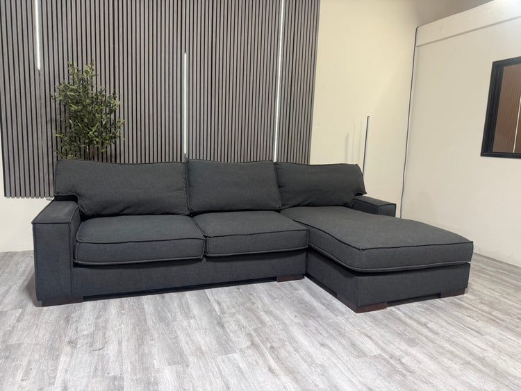 Ashley Gamaliel Navy Sectional with Chaise