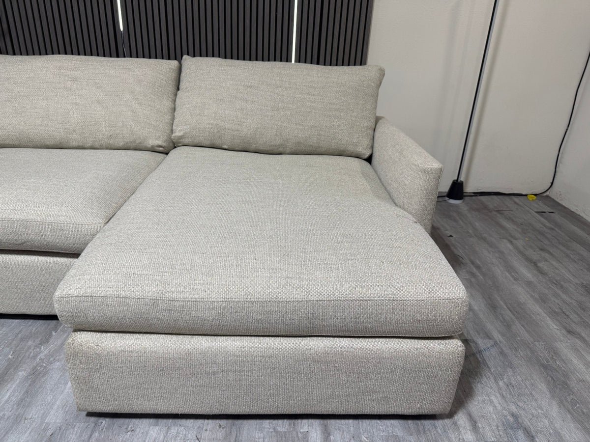 Crate and Barrel Lounge 2 Piece Sectional Sofa