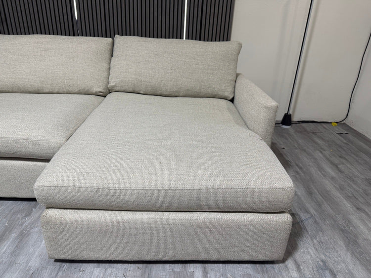 Crate and Barrel Lounge 2 Piece Sectional Sofa