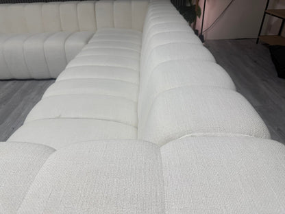 Meredith Baer Custom Channeled High Quality Sectional Sofa – Retails ≈ $10,000+ –  Certified Clean + Free OC Delivery