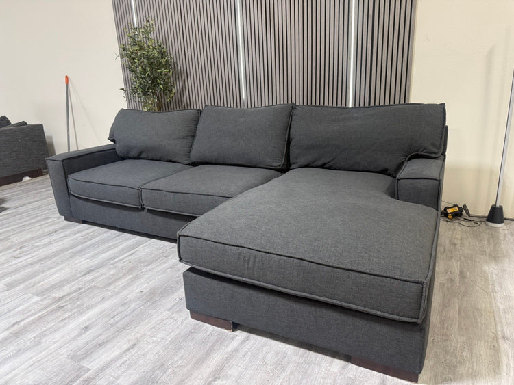 Ashley Gamaliel Navy Sectional with Chaise