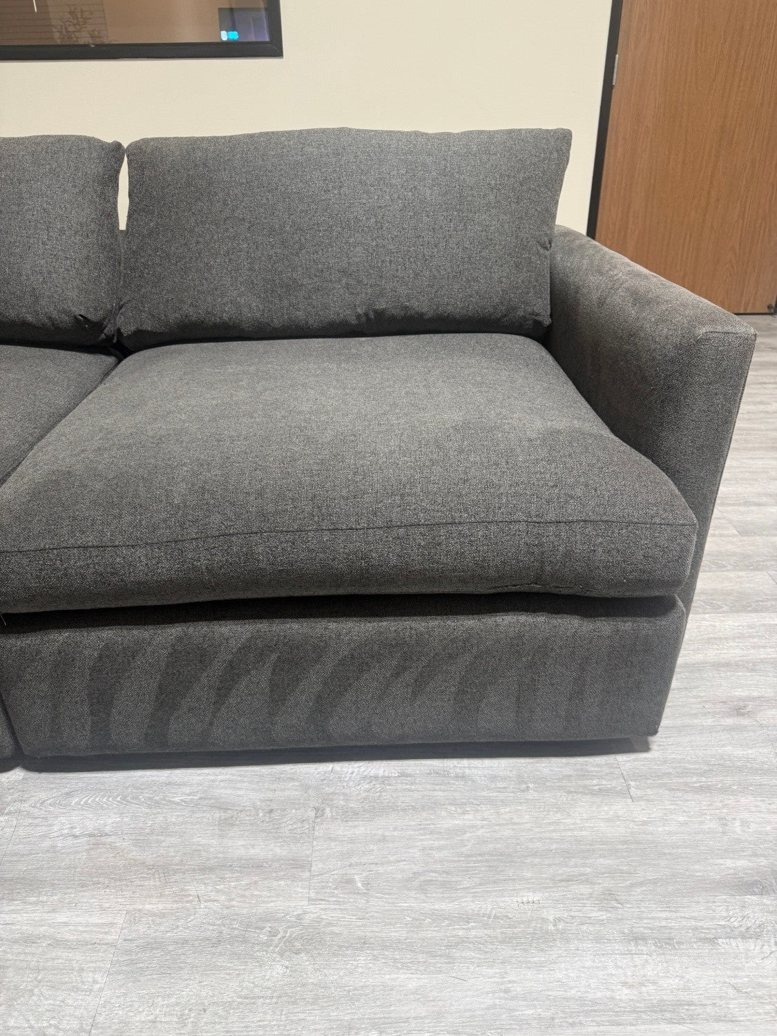 80% OFF Crate and Barrel Deep Lounge Sectional Sofa  –  Certified Clean + Free OC Delivery