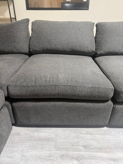 80% OFF Crate and Barrel Deep Lounge Sectional Sofa  –  Certified Clean + Free OC Delivery