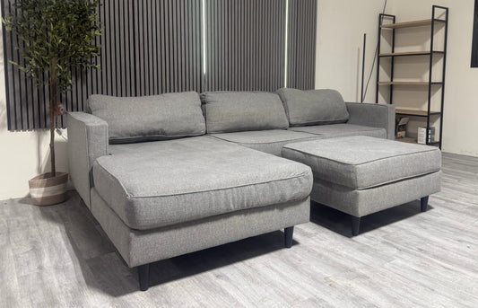 60% OFF Living Spaces Calais Sectional w/ Ottoman  –  Certified Clean + Free OC Delivery