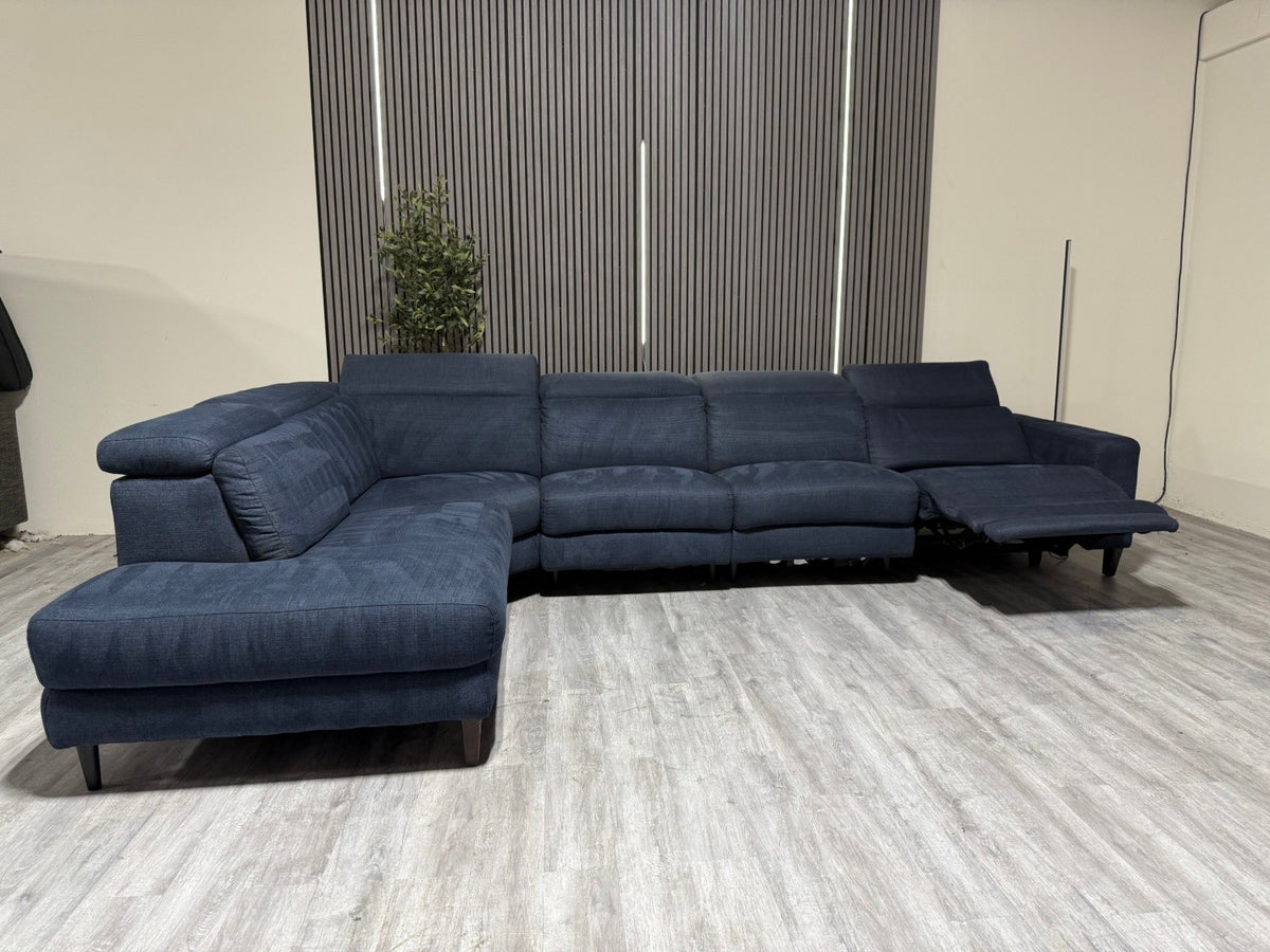 Millie Reclining 5 Piece Sectional - Adjustable Headrests