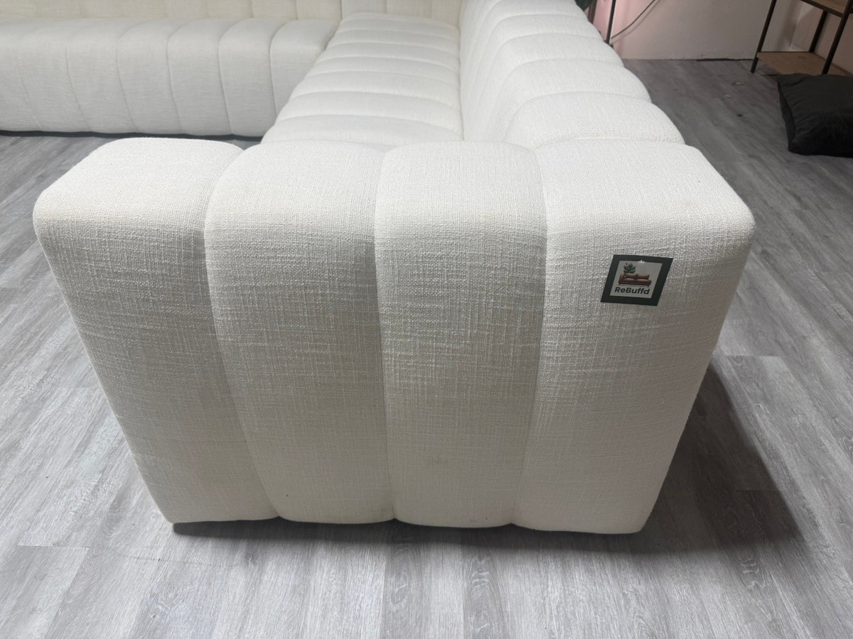 Meredith Baer Custom Channeled High Quality Sectional Sofa – Retails ≈ $10,000+ –  Certified Clean + Free OC Delivery