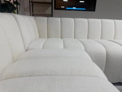 Meredith Baer Custom Channeled High Quality Sectional Sofa – Retails ≈ $10,000+ –  Certified Clean + Free OC Delivery