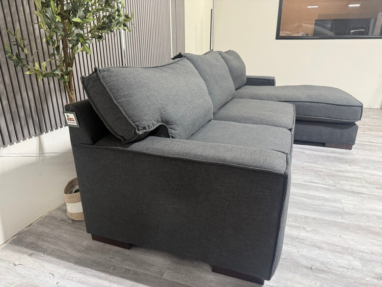 Ashley Gamaliel Navy Sectional with Chaise