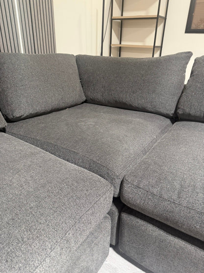 80% OFF Crate and Barrel Deep Lounge Sectional Sofa  –  Certified Clean + Free OC Delivery